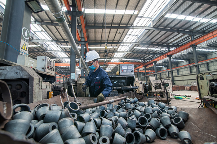 睢宁网架配件-锥头加工车间